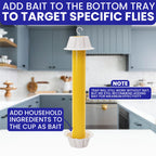 Fly Stick Sticky Fly Traps for Indoors Outdoor 4pk. Non-Toxic Super Sticky Hanging Flies Catcher Paper Tape Strips for Home. Catches All Bugs and gnats. Indoor Outdoor House Flying Insect Trap.