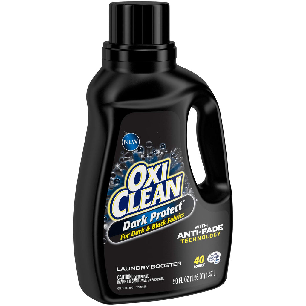 OxiClean Dark Protect Liquid Laundry Booster, Laundry Stain Remover for Clothes, 50 Fl Oz