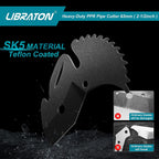 Libraton PVC Pipe Cutter, Up to 2-1/2", Ratchet Pipe Cutter Heavy-Duty, Pex Cutting Tool for Cutting PEX, PVC, PPR Plastic Hoses and Plumbing Pipe