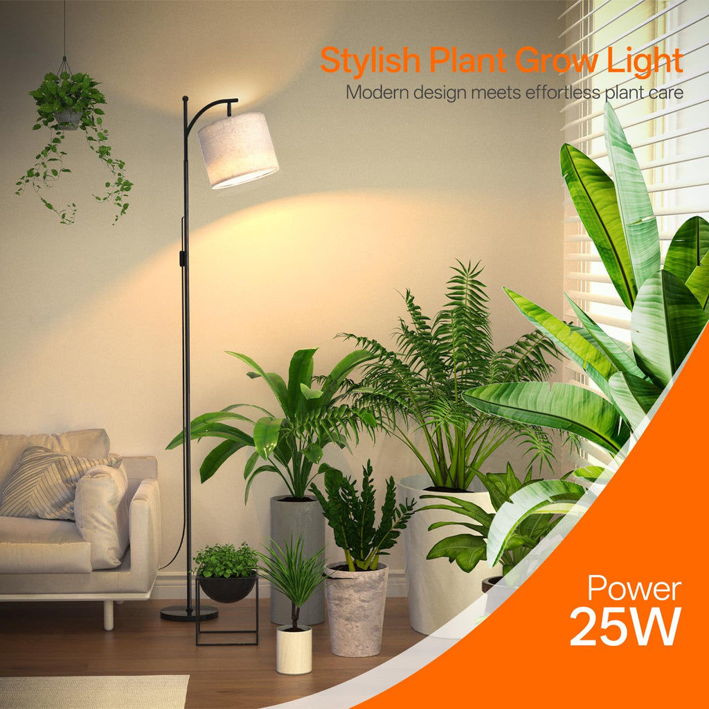 Bstrip 70.8in Tall Grow Light with Stand, Standing Plant Light with Timer