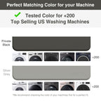 2 PACKS SEIRI Washer and Dryer Topper, 26" x 26" Silicone Dryer Top Protector Mats for Flat Top Surface Cover and Front Load Washing Machine Non-Slip Waterproof Laundry Topper Mat Large (Light Gray)