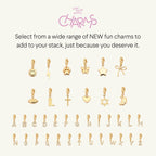 Little Words Project Initial Charm, A, Customizable Charm for Bracelets, Necklaces, Keychains & More