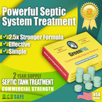Green Pig Septic Tank Treatment Pucks – Enzyme & Bacteria-Based Treatment for Preventative Septic Maintenance, Helps Reduce Odors & Buildup, 2-Year Supply (12 Pucks)
