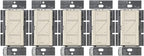 Lutron Caseta Original Smart Dimmer Switch (Lutron Smart Hub Required), for LED Lights, 150 Watt, Single-Pole/3-Way, No Neutral Required, PD-6WCL-LA, Light Almond, 5 Pack