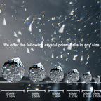 MerryNine Clear Crystal Sun Catcher Suncatcher Prism Ball with Metal Chains