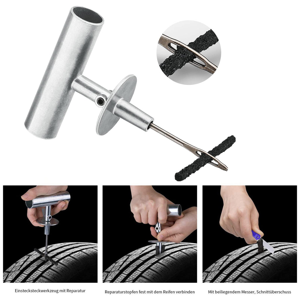 AUTOWN Flat Tire Repair Kit 68pcs, Heavy Duty Tire Plug Kit to Fix Puncture