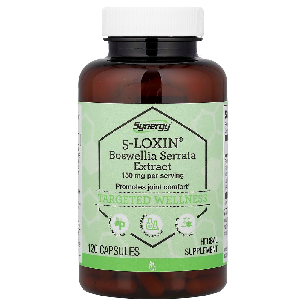 Vitacost Synergy®, 5-Loxin®, Boswellia Serrata Extract, 120 Capsules (75 mg per Capsule)