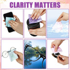 Copkim 24 Pcs Marble Eyeglasses Cleaning Cloths Microfiber Lens Cleaning Cloths Soft Reusable Glasses Tools for Eyeglasses Camera Lens Cell Phone Screen Glasses 6 x 6 Inches