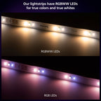 PHILIPS Hue Indoor 10 Ft Smart RGBWW LED Solo Lightstrip Base Kit, 1 Pack, Control with Hue App, LED Strip Lights Compatible with Alexa, Google Assistant and Apple HomeKit