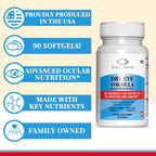 EyeScience - Dry Eye Formula - 90 Softgels - for Relief, Omega-3, Vitamins E, C & B6, Magnesium - Tear Production & Lasting Comfort - 2 Pack