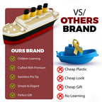 The Original 6 inch Floating Titanic Bath Toy from Tubtastic with free large Iceberg. Bath toy, Pool toy, RMS Titanic.