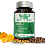 VIFADIMED Rhubarb, Bowel Movement & Constipation Relief, Prokinetics Gut Motility Activator, Regularity, Gong Today,Poop Pills.45 Capsules