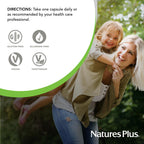 NaturesPlus Herbal Actives Chasteberry - 60 Capsules - Supports Menstrual Well-Being and Reproductive Health - Vegan, Gluten Free - 60 Servings