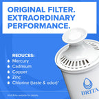 Brita Large 10 Cup Water Filter Pitcher, Includes 1 Filter, Bright White