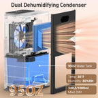 BEDRED Dehumidifier, 95Oz Dehumidifier for Home 1000 Sq.Ft