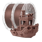 Chitu Systems Conjure Wood PLA Filament 1.75mm, Using Reusable Spool Compatible with Bambu Lab Refill Filament, Walnut Wood 2KG Spool (4.4lbs), 3D Printing Filament Bundle