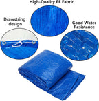 DECOHS 10 Ft Dust Pool Cover Protector-Solar Cover for Round Frame Pools-Pool Cover for Round Inflatable-Pool Cover Protector Heat Retaining Blanket