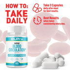(3 Pack) GLPro Blood Capsules, Official GLPro Blood Health Support Pills with All Natural Ingredients, Advanced Formula Supplement with Maximum Strength Premium Vitamins for Women & Men (180 Capsules)