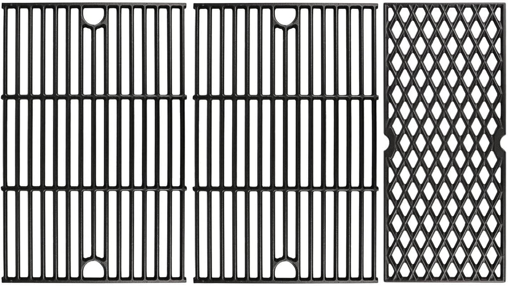 GRISUN Grill Grates for Pit Boss Austin XL, Rancher XL Wood Pellet Grills, Heavy Duty Cast Iron Grill Grids for Pit Boss 1000 Series Grills, 3 PCS