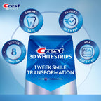 Crest 3D Whitestrips, 1 Week Smile Transformation, Whitestrips 3D White, Teeth Whitening Strip Kit, 14 Treatments (Each with 1 Upper/1 Lower), 28 Strips