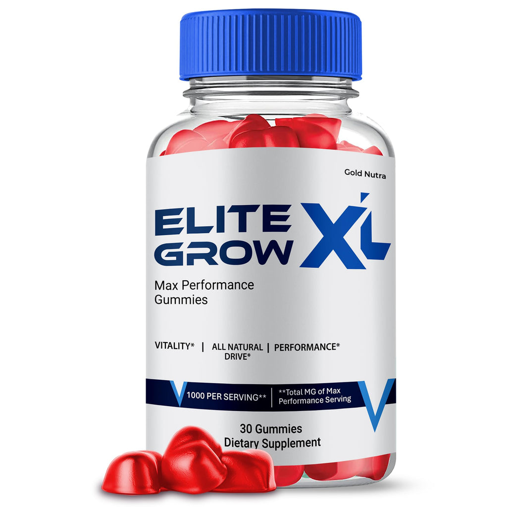 Gold Nutra (1 Pack) Elite Grow XL Gummies, Elite Grow XL Supplement, High Potency Max Performance, All Natural Formula