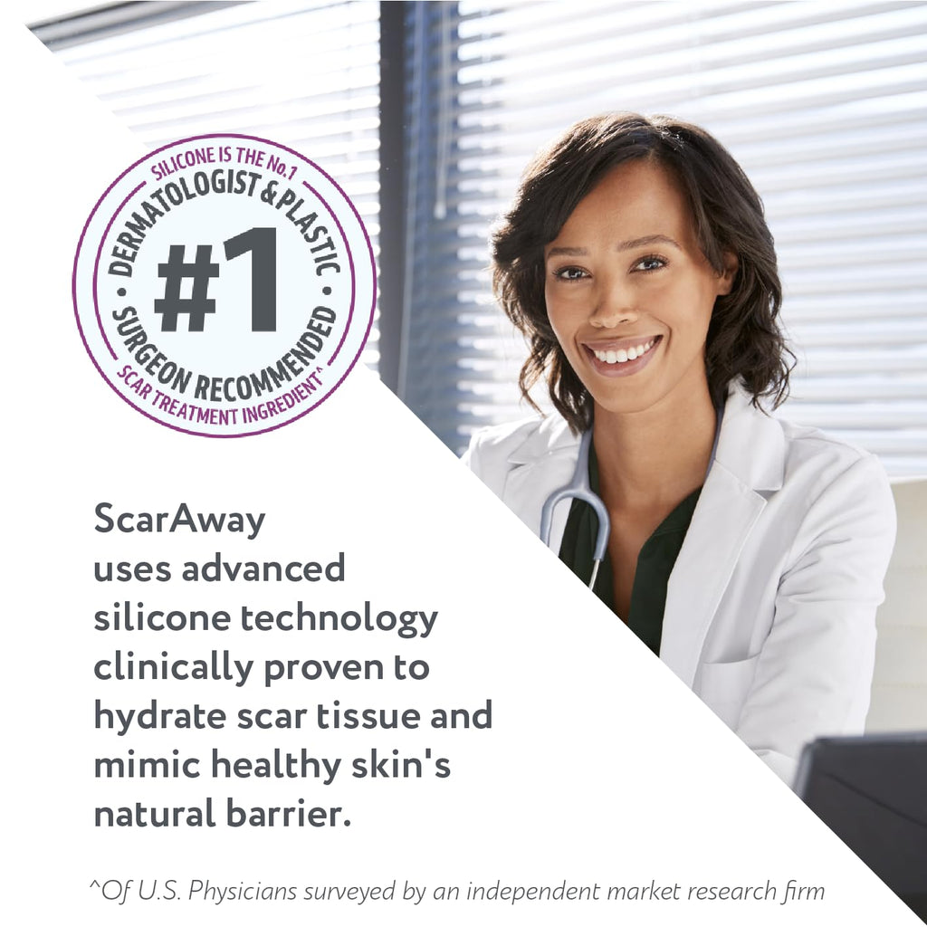 ScarAway Complete Scar Treatment Kit, Clinically Supported Treatment (Pack of 2) Tan Medical-Grade Silicone Scar Sheets (1.5" x 3") and Silicone Gel (0.35 Oz), Water-Resistant & Self-Adhesive