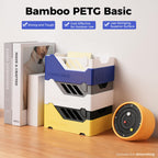 Bamboo PETG Basic Refill Filament 1.75mm 1 KG (2.2lbs) with RFID for Bambu Lab A1/X1/P1 Series 3D Printers,Strong Toughness,Outdoor Use,3D Printing Filament,No Spool, +/- 0.03mm (Misty Blue 30108)