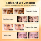 Aeryea Under Eye Patches with Vitamin C & Caffeine 30 Pairs for Dark Circles, Fine Lines and Puffiness, with Niacinamide Hydra-Gel Collagen, Skin Care for Men & Women