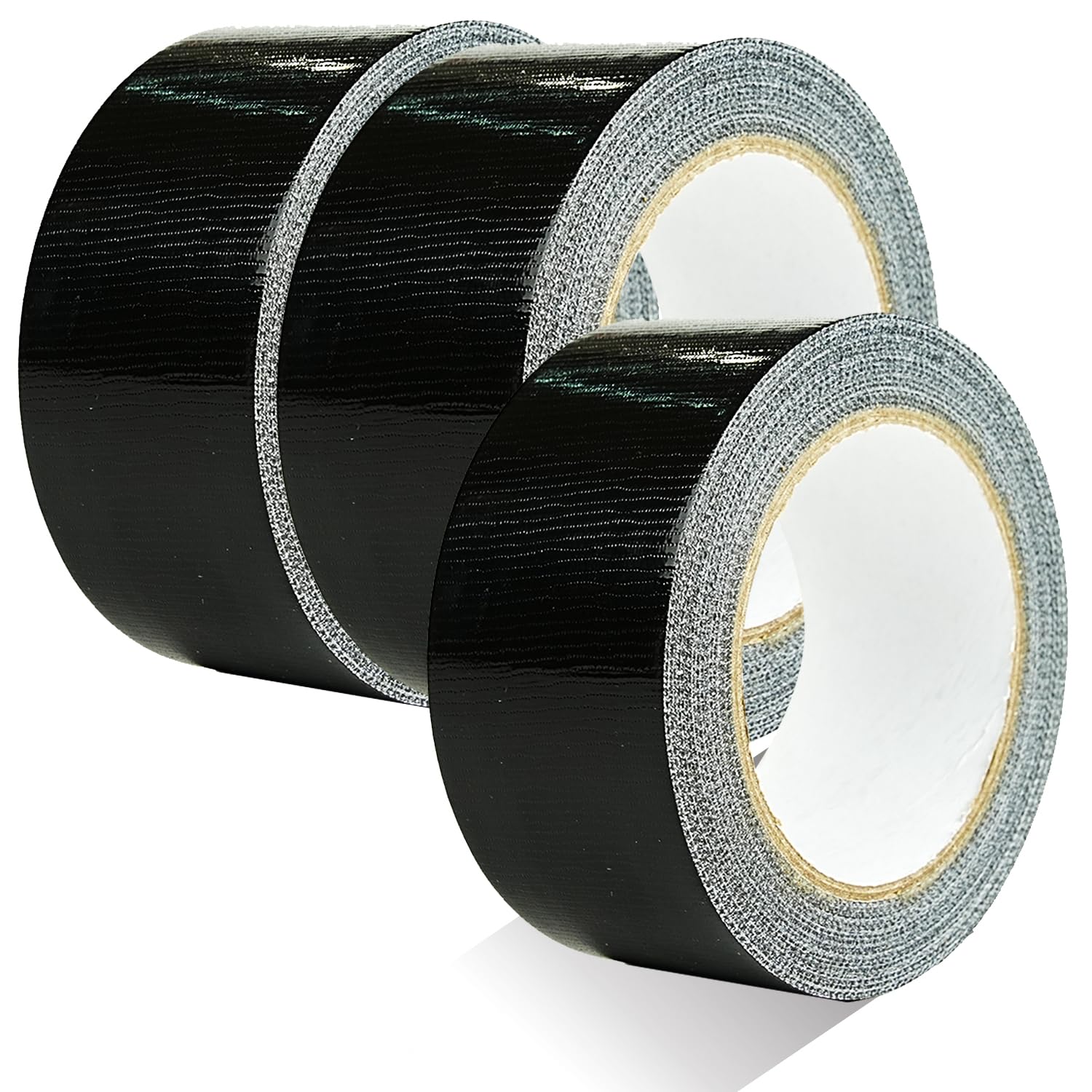 Bethone 3-Pack Duct Tape Heavy Duty Black Waterproof, 66 Yards x 1.88 Inch Total Strong Adhesive Duct Tape No Residue Bulk for Home Use, DIY, Projects, Outdoor Repairs Tear by Hand