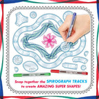 Spirograph Super Set –Arts and Crafts, Kids Toys, Art Supplies, Craft Supplies, Drawing Kit, Spiral Art, Classic Gear Design Kit, Case, Pens, Design Sheet Included, Ages 8+