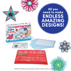 Spirograph Super Set –Arts and Crafts, Kids Toys, Art Supplies, Craft Supplies, Drawing Kit, Spiral Art, Classic Gear Design Kit, Case, Pens, Design Sheet Included, Ages 8+