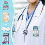 CraftyDream 40 Pcs Pharmacy Enamel Lapel Pins Bulk for Backpacks