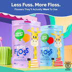 SmartLifeco Eco-Friendly Kids Flossers (200ct) - Dental Floss Picks for Children Made with Straw Wheat, Fluoride & PFA Free, Toothpick Flossing Sticks for Toddler Teeth, No Shred Thread, Unflavored
