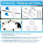 Upgraded Pool Cleaner Rebuild Repair Replacement Fit for Polaris Zo-diac Automatic 280 TR28P with Wheel, Tire, Drive Shaft, Turbine Bearing, All Purpoe Bag, Sweep Hose, Wheel Bearing, Tailsweep Pro