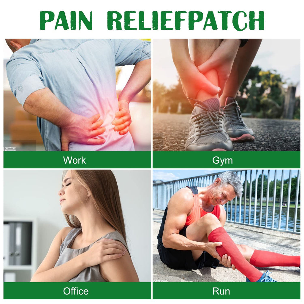 60Pcs Knee Pain Relief Patches Kit, Pain Relief Patch for Knee, Wormwood Herbal Knee Patches for Arthritis, Relieves Muscle Soreness in Knee, Neck, Shoulder