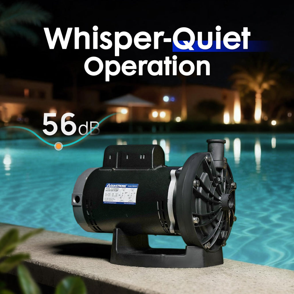 Aquastrong Pool Booster Pump, Pure Copper Motor, 3/4 HP, Dual Voltage ...