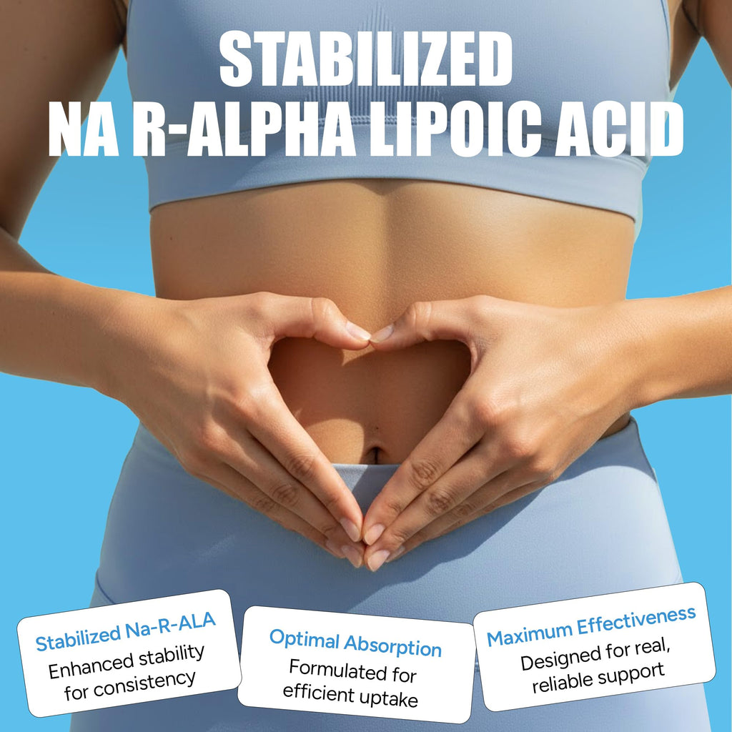 IMMUNOVITES 3-Pack Stabilized R-Alpha Lipoic Acid ((True)) 600mg per Serving [[High Potency & up to 40x Increased Absorption]] (Na R-ALA) (Na R-LA) (Na R-Lipoate) (3 Bottles)