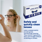 Lens Wipes for Eyeglasses, Eyeglass Lens Cleaning Wipes Pre-moistened Individually Wrapped Sracth-Free Streak-Free Eye Glasses Cleaner Wipes for Sunglass, Camera Lens, Goggles（500count)