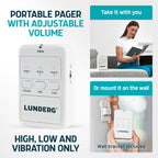 Lunderg Wireless Early Alert Bed Alarm System for Elderly - Alerts Caregivers Before They Get Up, No in-Room Alarm to Frighten Your Loved One, Fall Prevention for Dementia Care, Trusted US Company