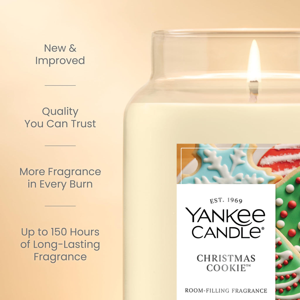 Yankee Candle Christmas Cookie Scented Candle, 22oz Large Jar