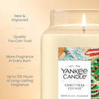 Yankee Candle Christmas Cookie Scented Candle, 22oz Large Jar