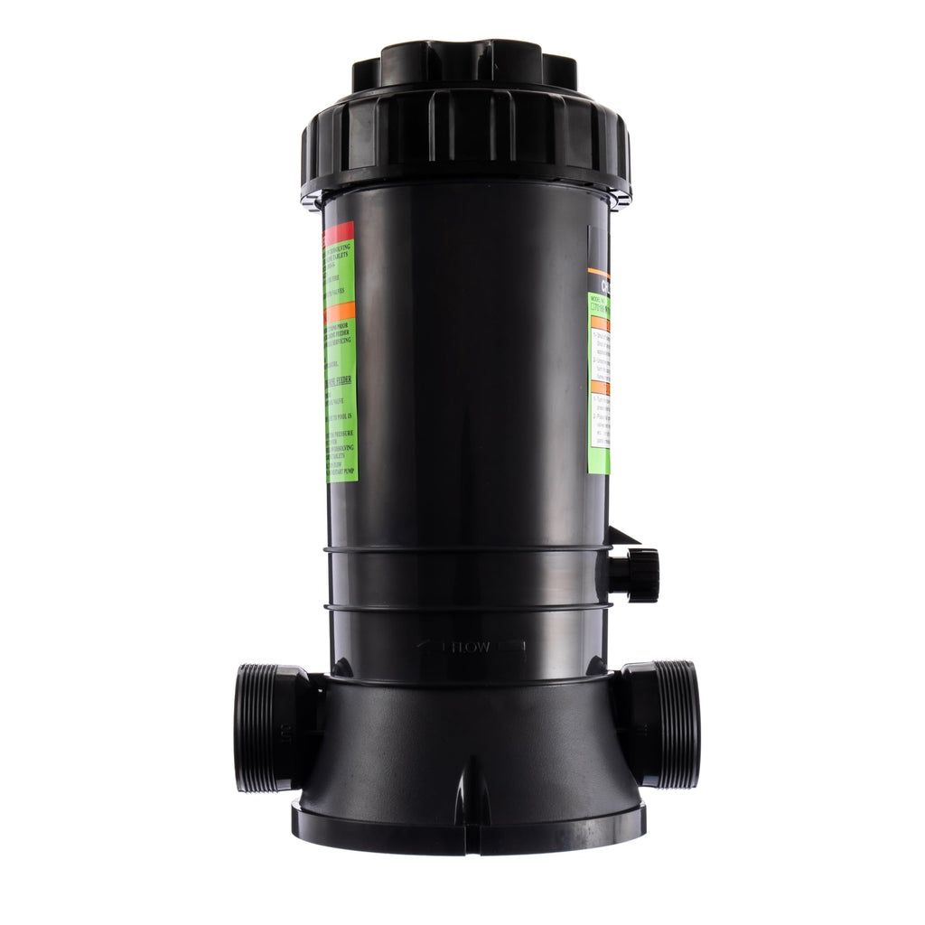ProMotus Automatic Pool Chlorinator, in-Line Chlorine Feeder for Inground & Above Ground Pools, with 9Lbs Tank, Heavy-Duty O-Ring Seal & Threaded Lid