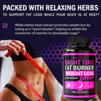 (2 Pack) Night Time Weight Loss Pills for Women - Advanced Weight Loss Supplement - Fat Burners for Women - Diet Pills That Work Fast - Belly Fat Burner - Appetite Suppressant - Made in USA