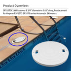 Vsttar SPX1075C1 White Cover 8 3/4" Diameter（Other Sizes not Suitable）,Replacement for Hayward SP1075, SP1075T, SP1076, SP1077 Automatic Skimmers