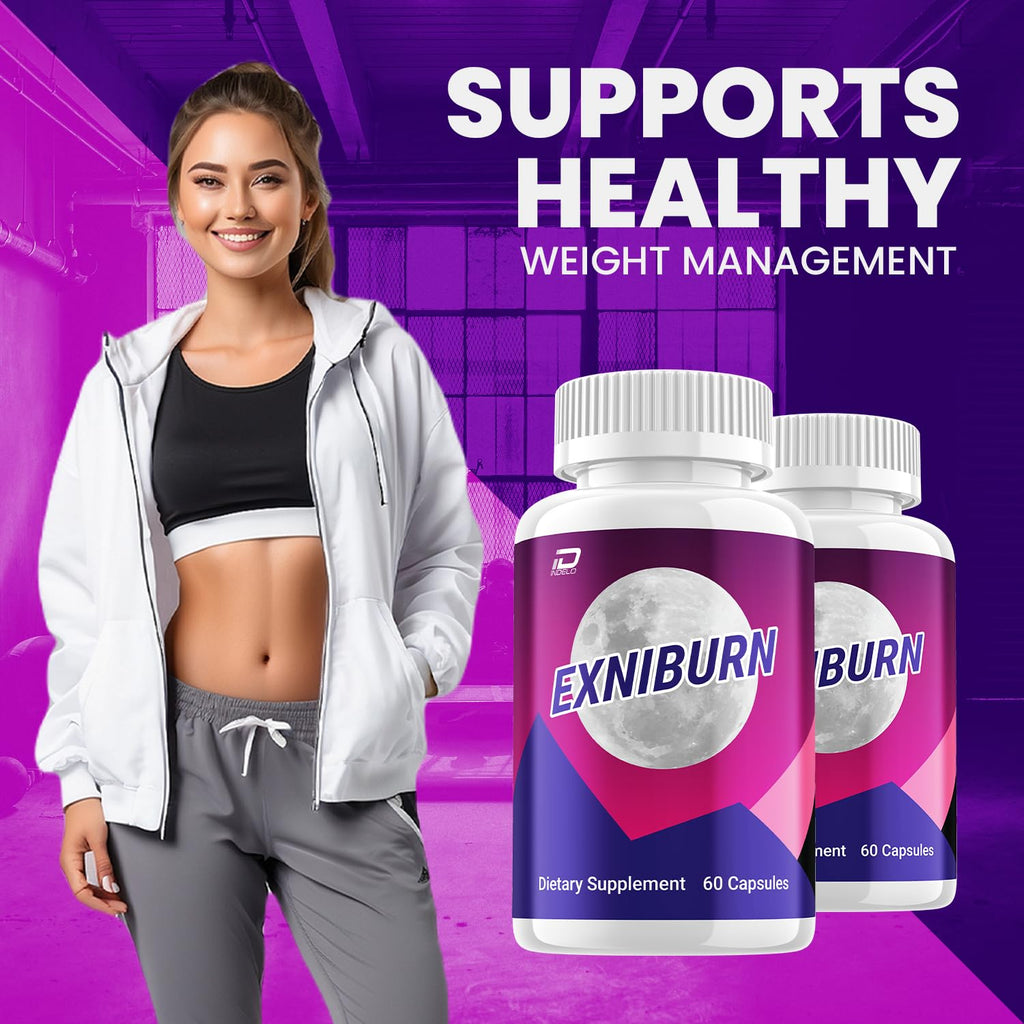 Exniburn Capsules – Exniburn Natural Ingredients Advanced Formula 800MG Dietary Supplement (1 Pack - 60 Capsules)