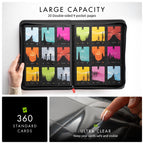 Vault X 9 Pocket Trading Card Zip Binder, 360 Cards, Premium Exo-Tec Album Material, 20 Side-Loading Pages, Folder for Collectible Games, Sports, TCG (Red)