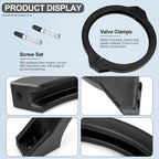 152165/1521656 Clamp for Pentair Sand Filter Pump, Compatible with Pentair Meteor, Sand Dollar and Cristal-Flo Above Ground Pool Sand Filters 6-1/2-Inch Clamp Collar Replacement (with Screw and Nut)