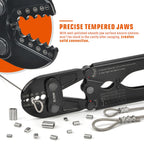 iCrimp Wire Rope Crimping Tool, Wire Rope Swager, Fishing Lines Crimping, for 1/64-inch to 3/16-inch Aluminum Oval Sleeves, Stop Sleeves, Loop Sleeves and Ferrules
