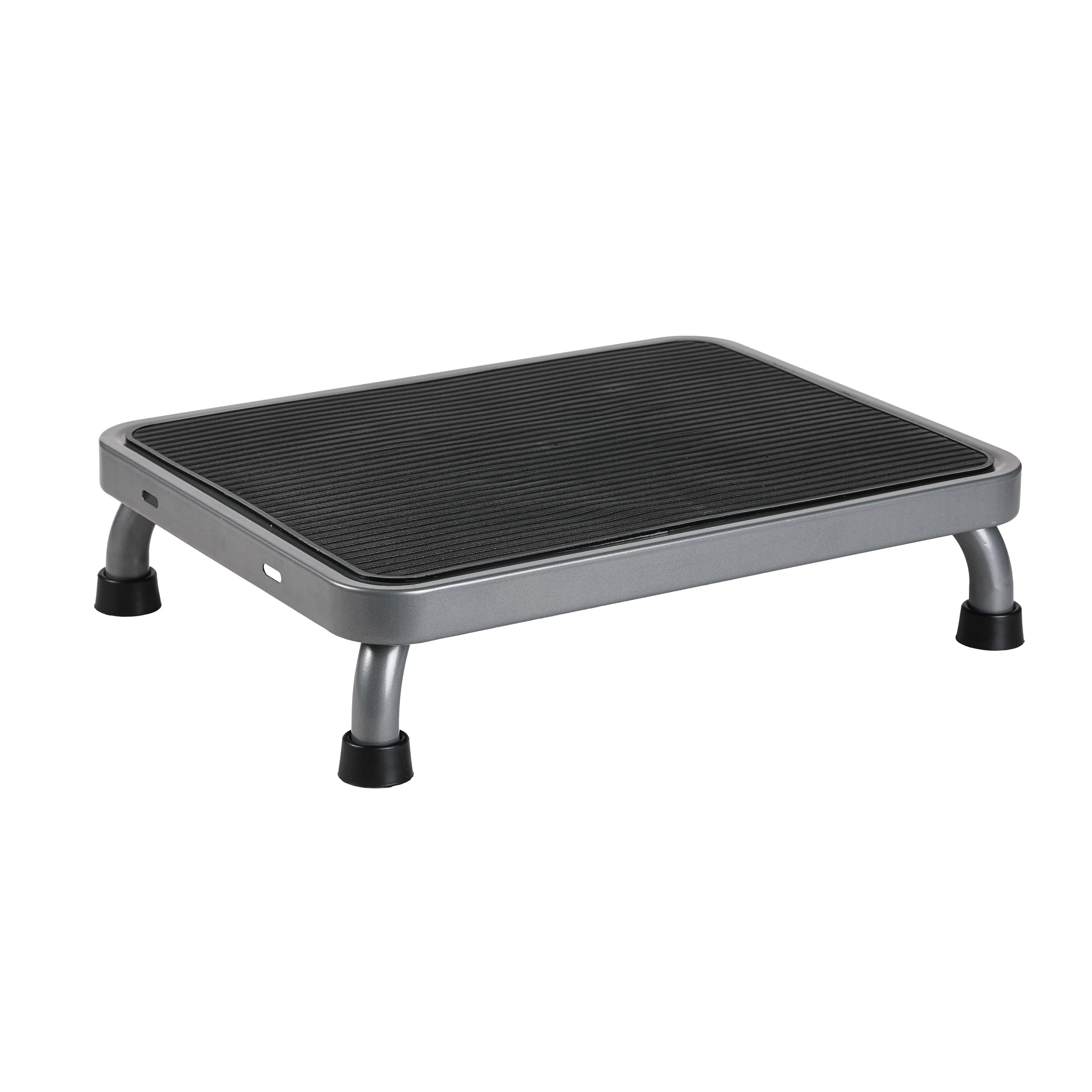 Aeranto Heavy-Duty One Step Stool with Carry Handle – 4.1" Low Foot Stool, Non-Slip Rubber Platform, 500lb Capacity – Portable Safety Step Stools for Adults, Seniors, Bathroom, Bed, SUV, 17"x13"
