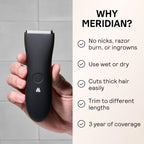 MERIDIAN The Trimmer Original | Body Hair Trimmer for Men & Women | Onyx